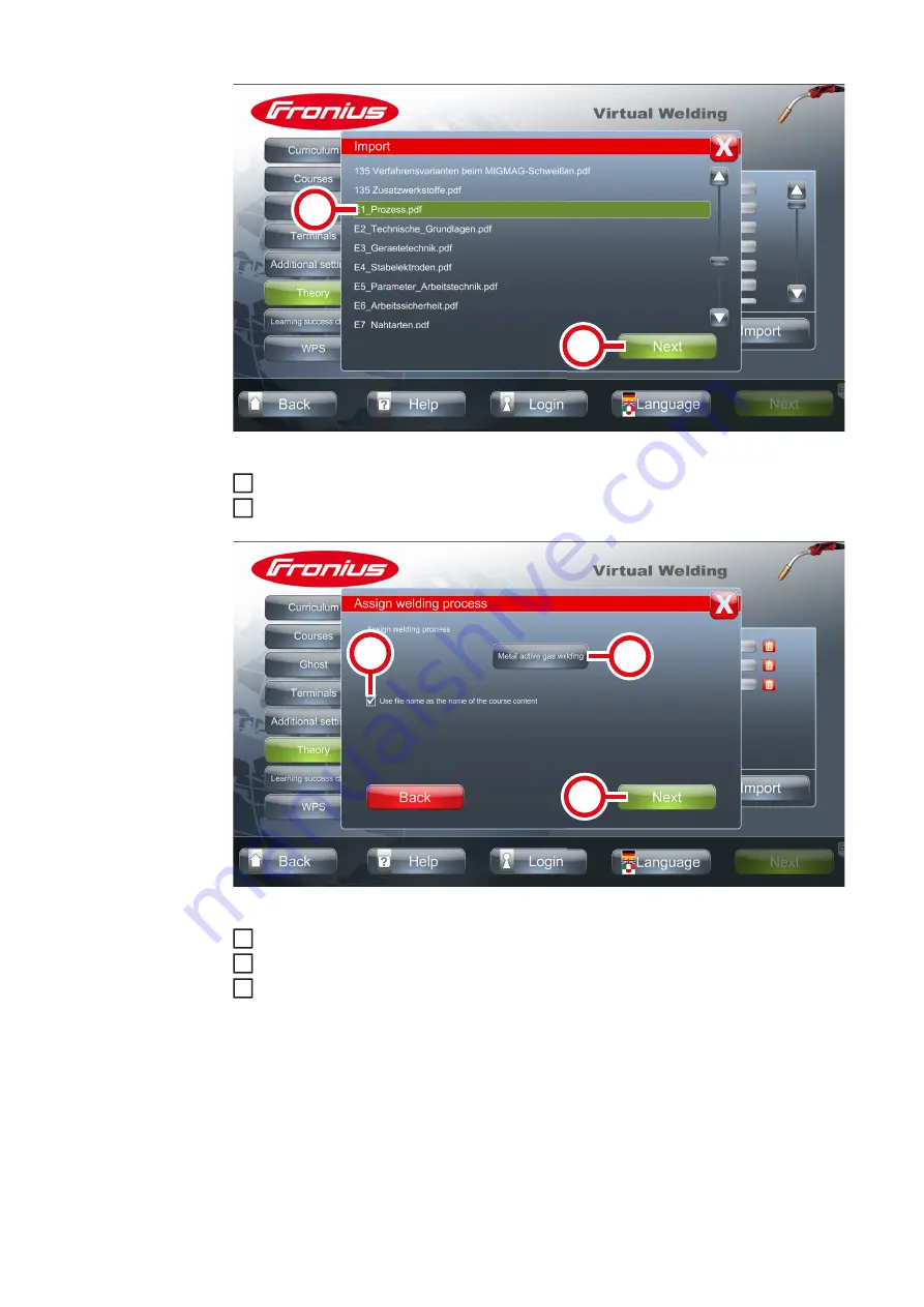 Fronius Virtual Welding 2.0 Operating Instructions Manual Download Page 52