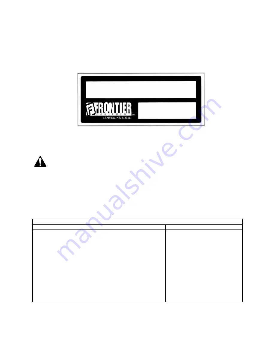 Frontier GM1048E Operator'S Manual Download Page 5