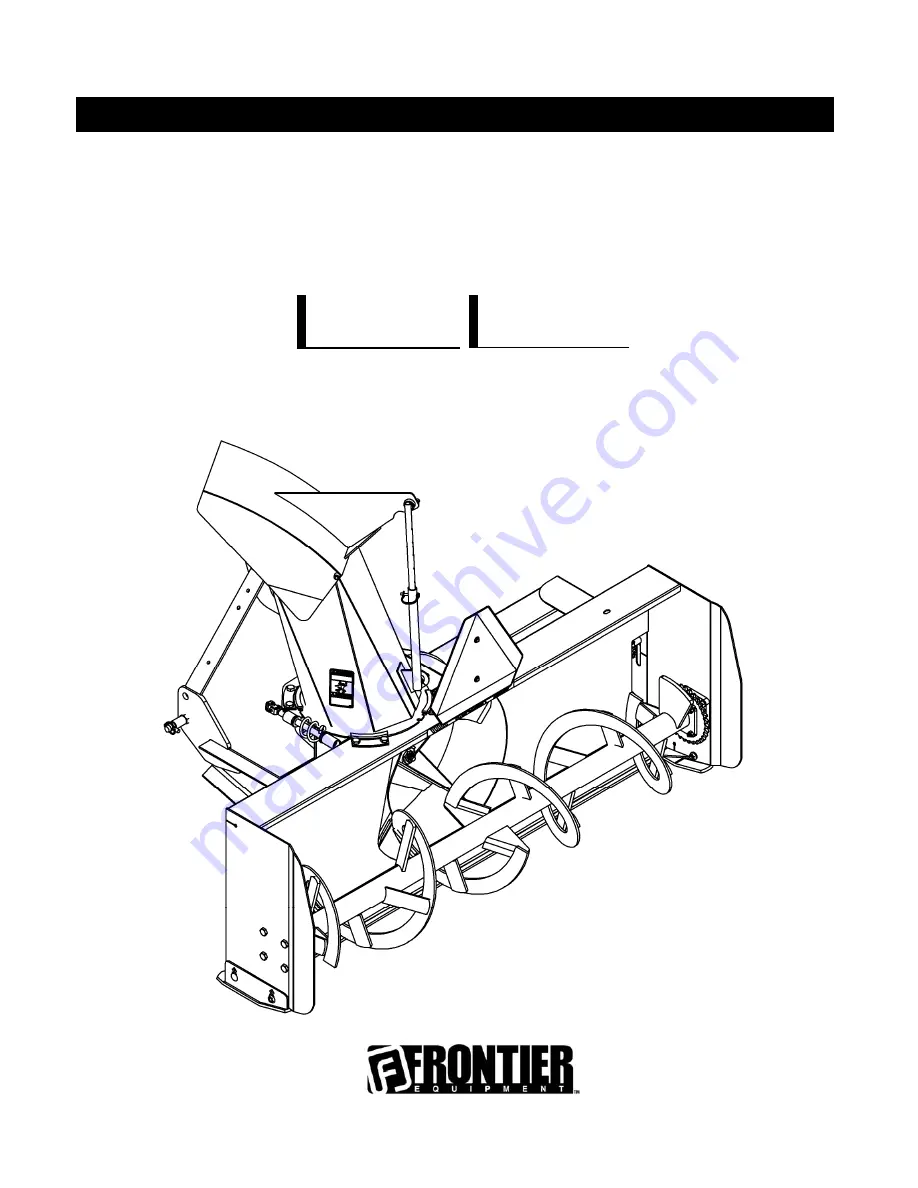 Frontier SB1184 Operator'S Manual Download Page 1