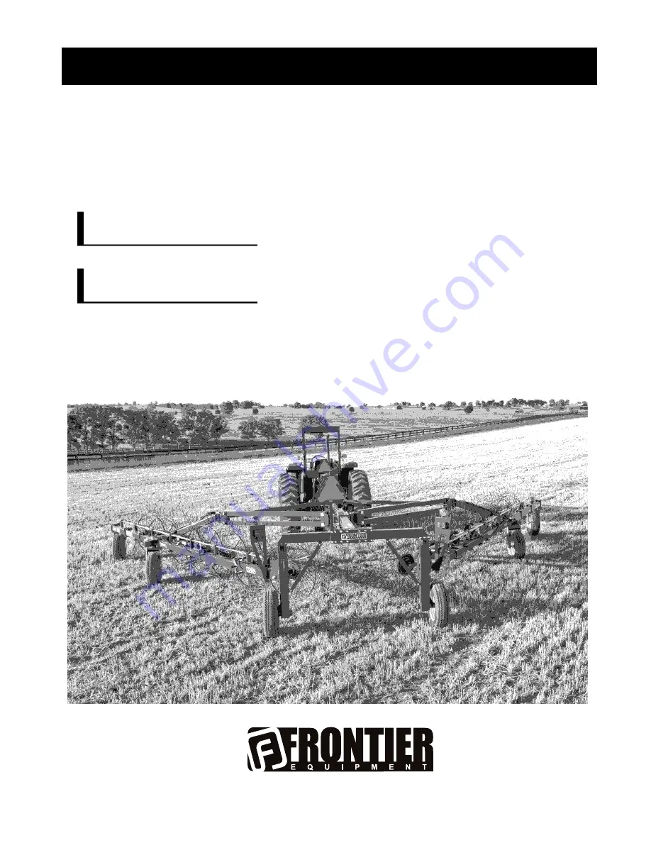 Frontier WR2212 Operator'S Manual Download Page 1