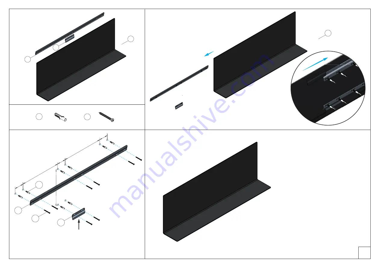 FROST UNU SHELF SYSTEM HEIGHT 350 Fitting Instruction Download Page 3