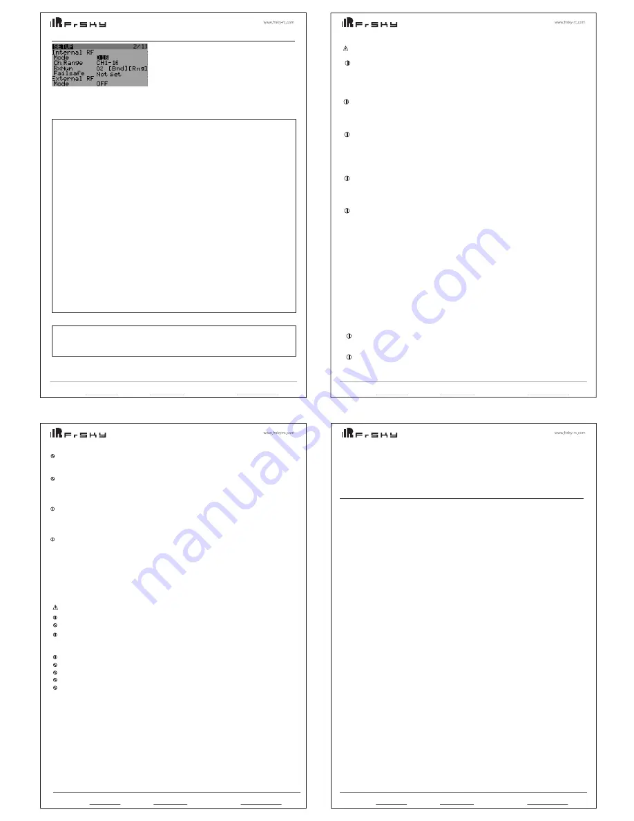 FrSky TARANIS Q X7 Manual Download Page 2