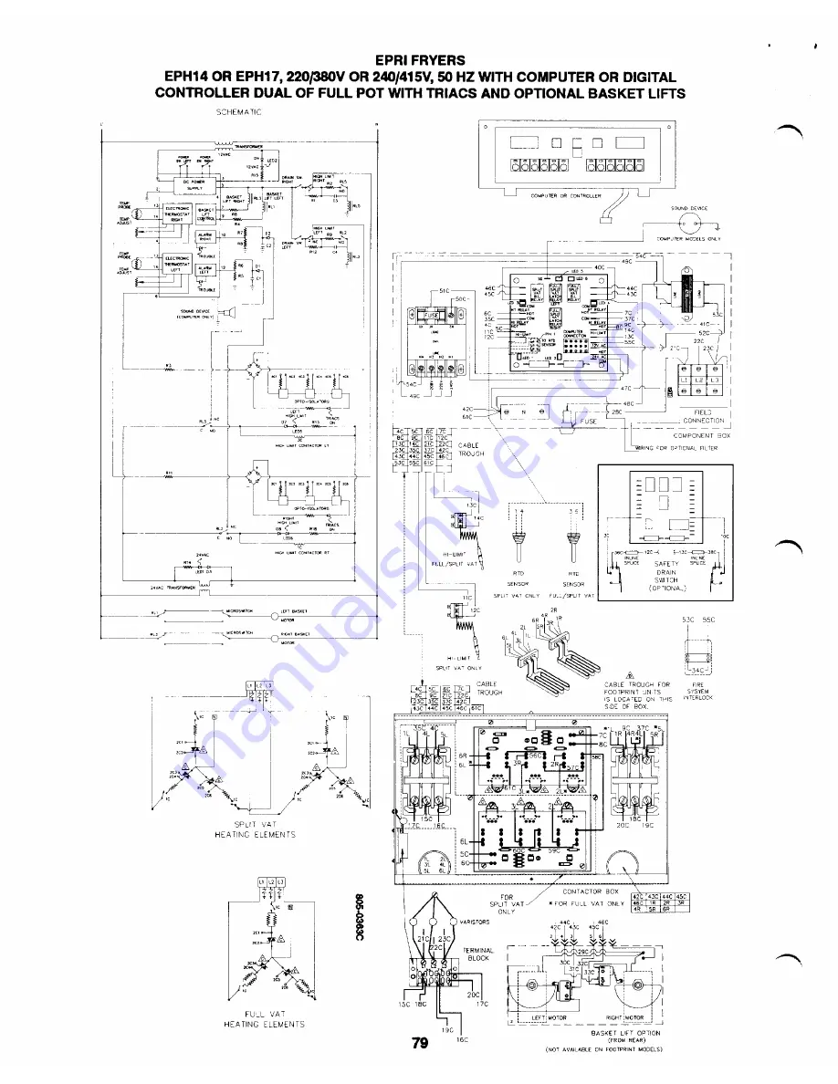 Frymaster EPH14 Service And Owner'S Manual Download Page 78