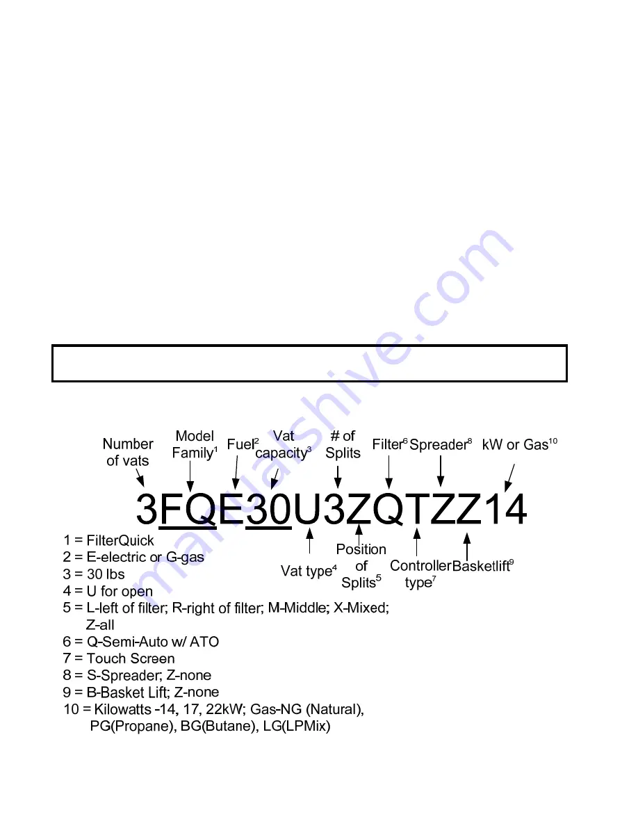 Frymaster FilterQuick easyTouch FQE30U Installation, Operation And Maintenance Manual Download Page 10