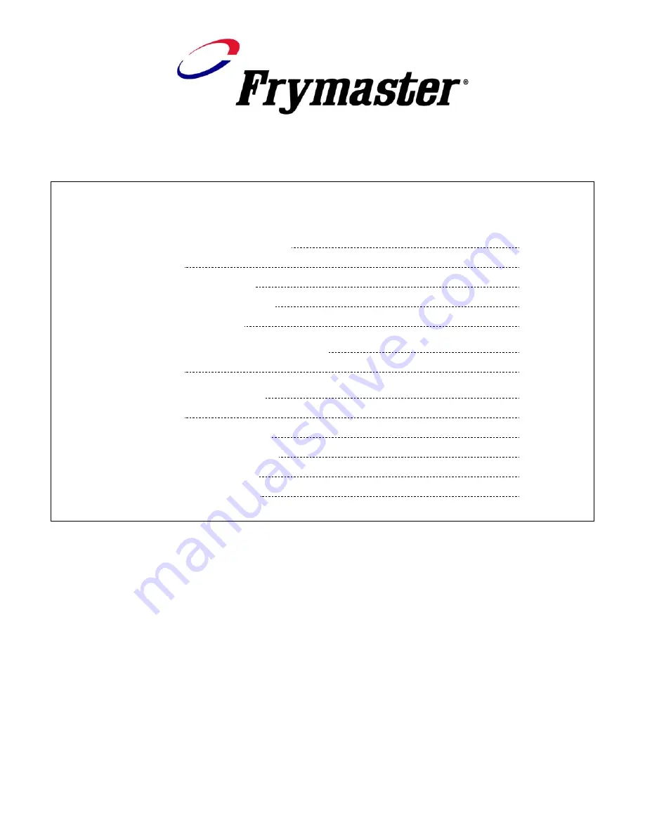 Frymaster FPHD65 Installation & Operation Manual Download Page 5