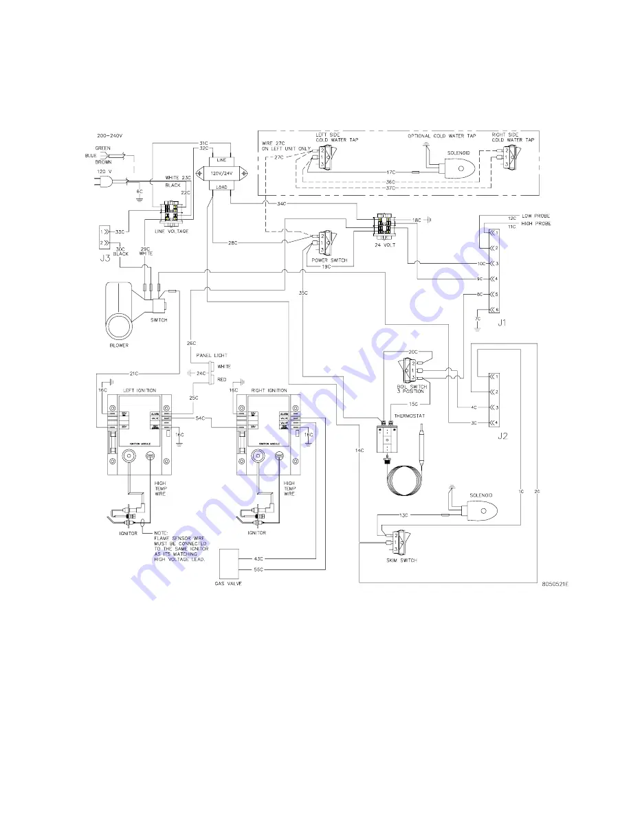 Frymaster Gas Cooker GBC Service And Parts Manual Download Page 46