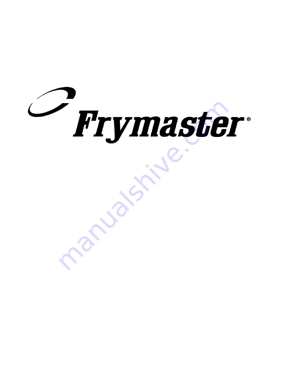 Frymaster Gas Rethermalizers FBR18 Series Скачать руководство пользователя страница 62