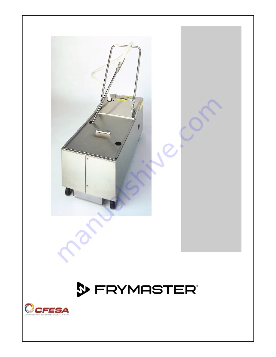 Frymaster PF50 Series Скачать руководство пользователя страница 1