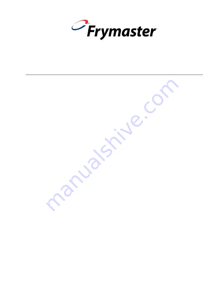 Frymaster YFPRE1817E Installation & Operation Manual Download Page 4