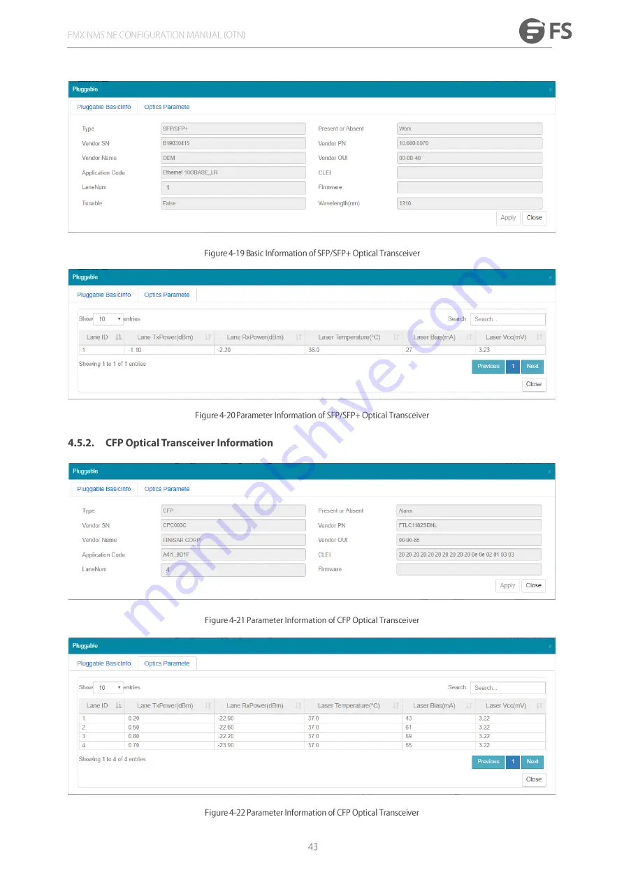 FS FMX 100G Configuration Manual Download Page 50