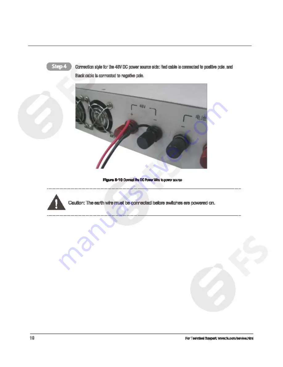 FS S5800-48F4S Lnstallation Manual Download Page 24