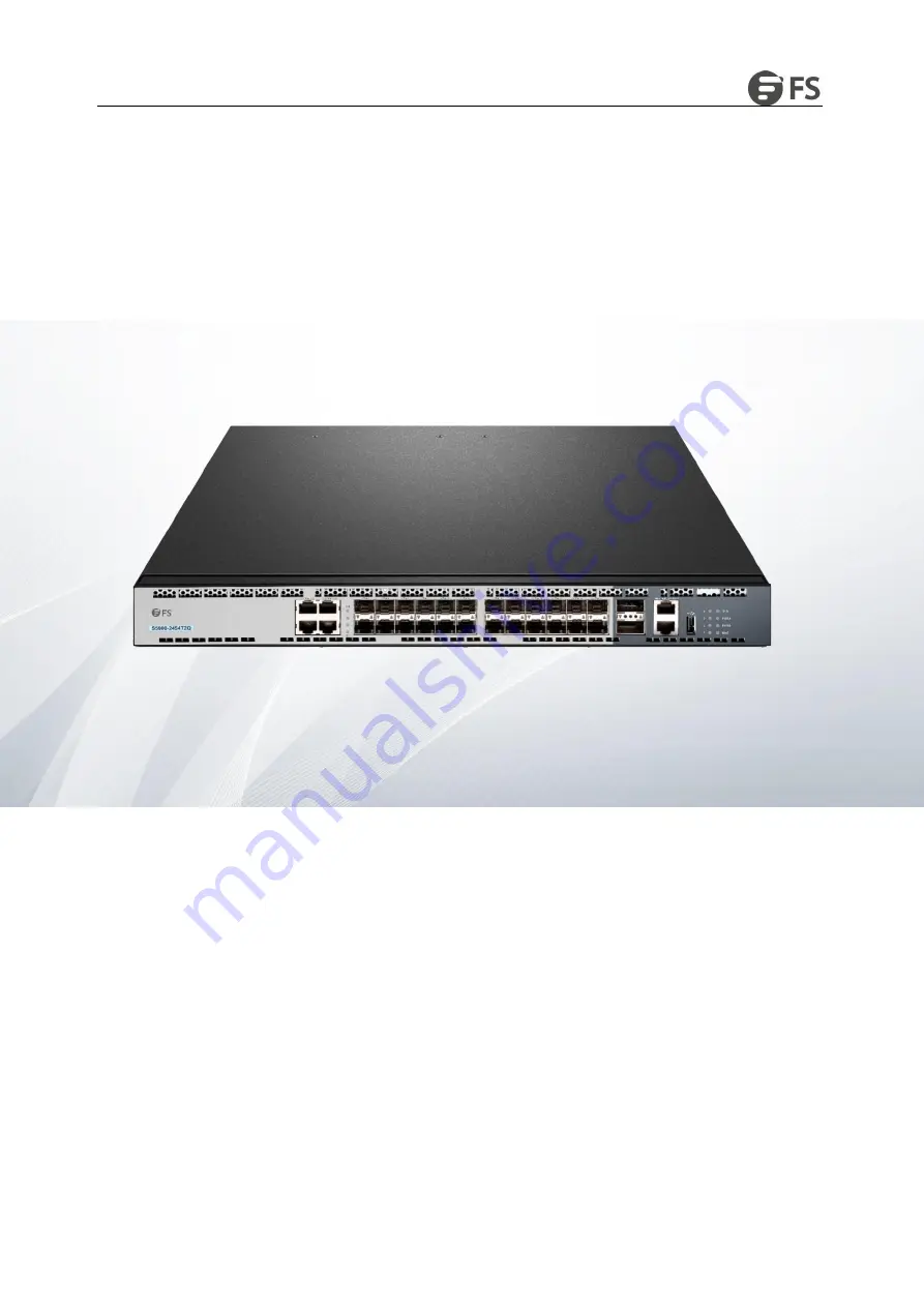 FS S5900-24S4T2Q Configuration Manual Download Page 1