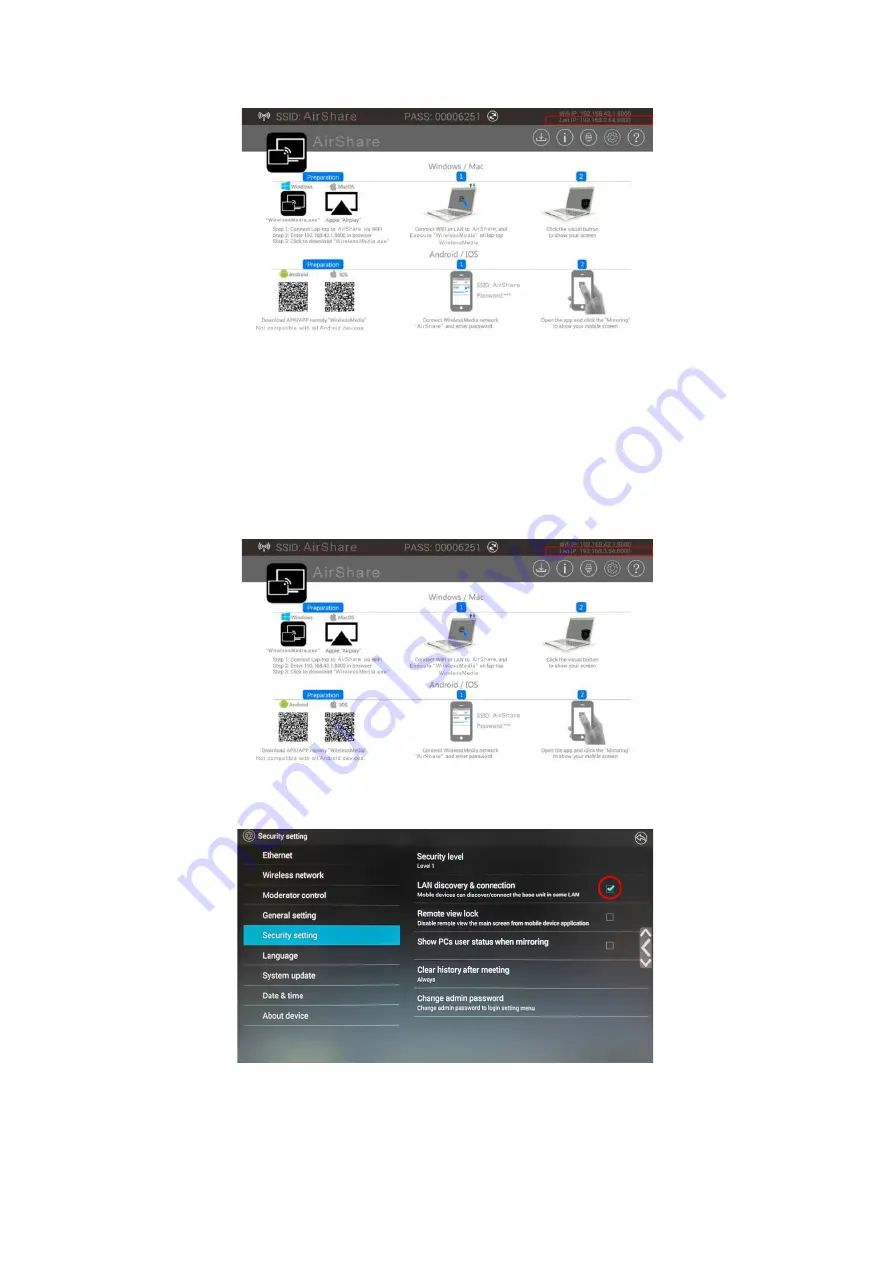 FSR AirShare DV-AS-21 User Manual Download Page 27