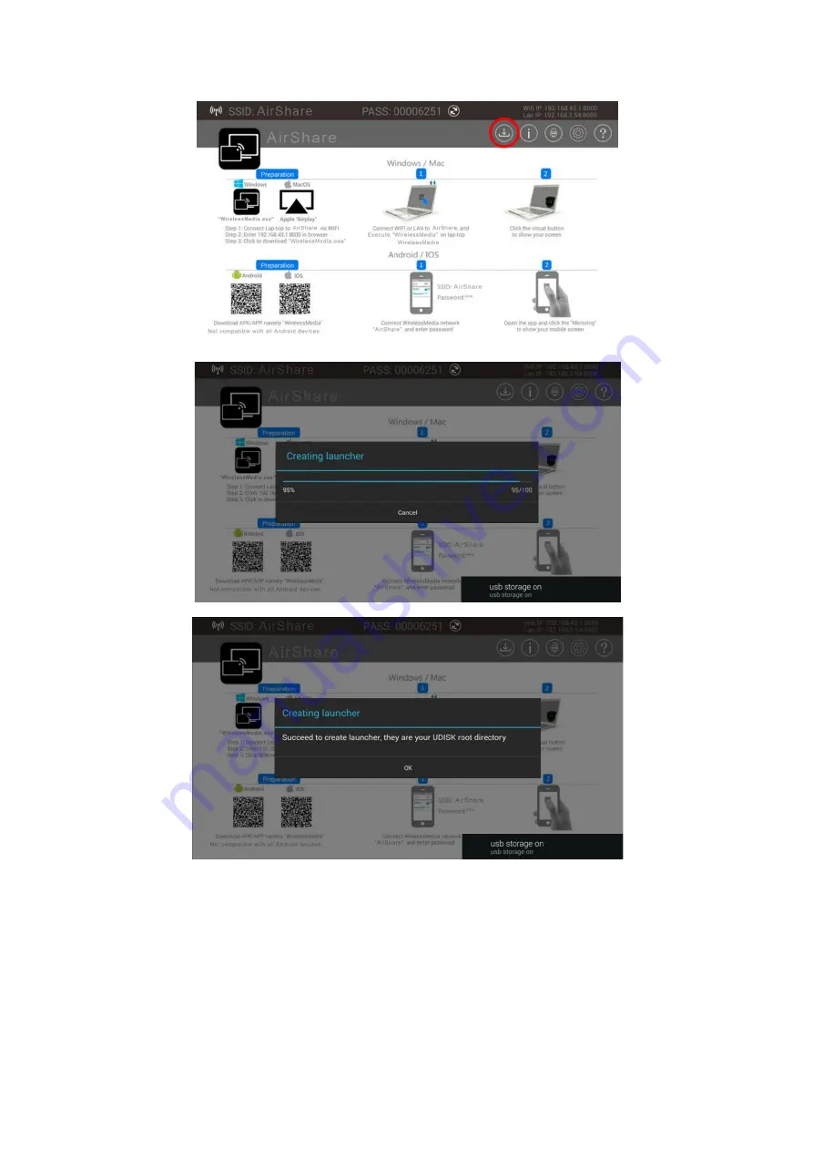 FSR AirShare DV-AS-21 User Manual Download Page 57