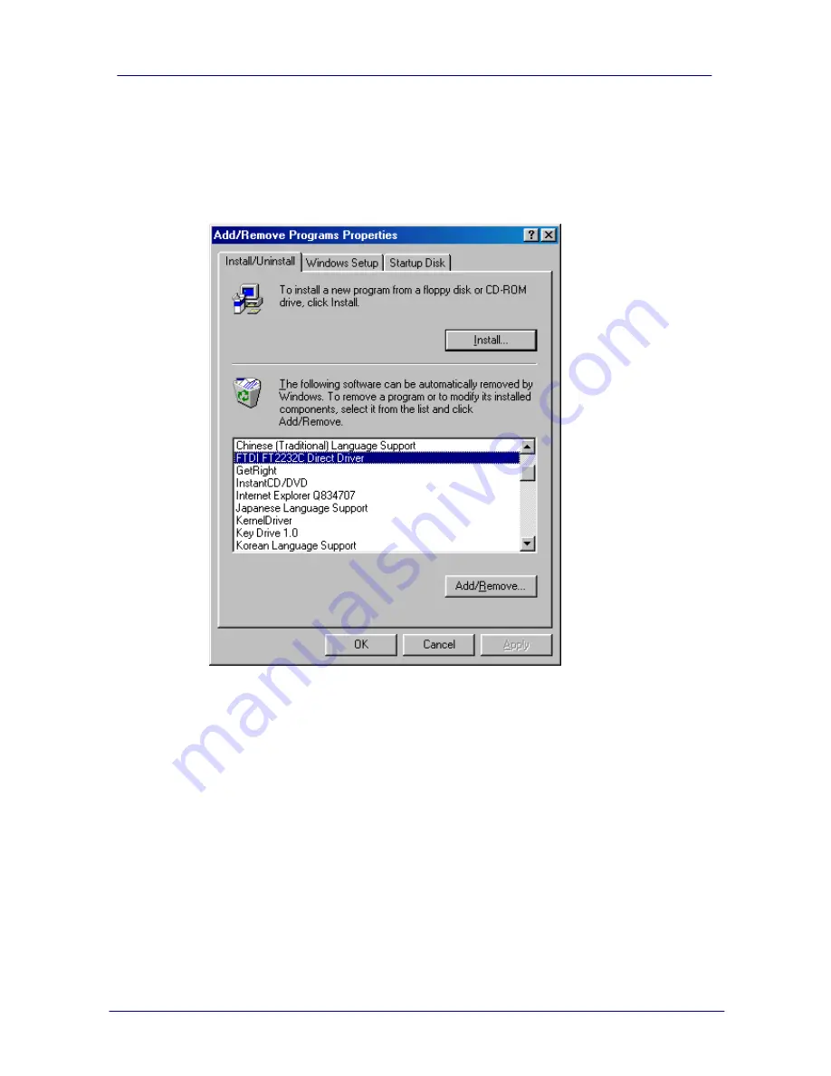 FTDI FT232BM Install Manual Download Page 38