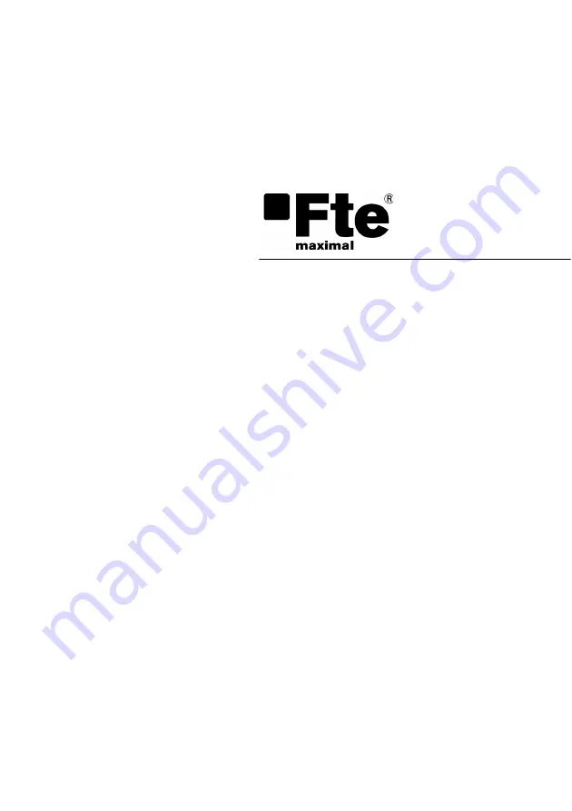 FTE eXtreme HD flex T2 User Manual Download Page 13