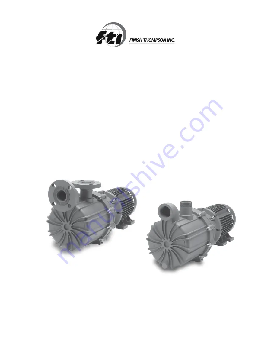 FTI SP22 Series Assembly, Installation And Operation Manual Download Page 1