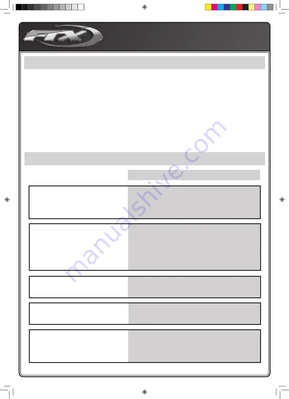 FTX Outback Hi-Rock Instruction Book And Component Listing Download Page 9