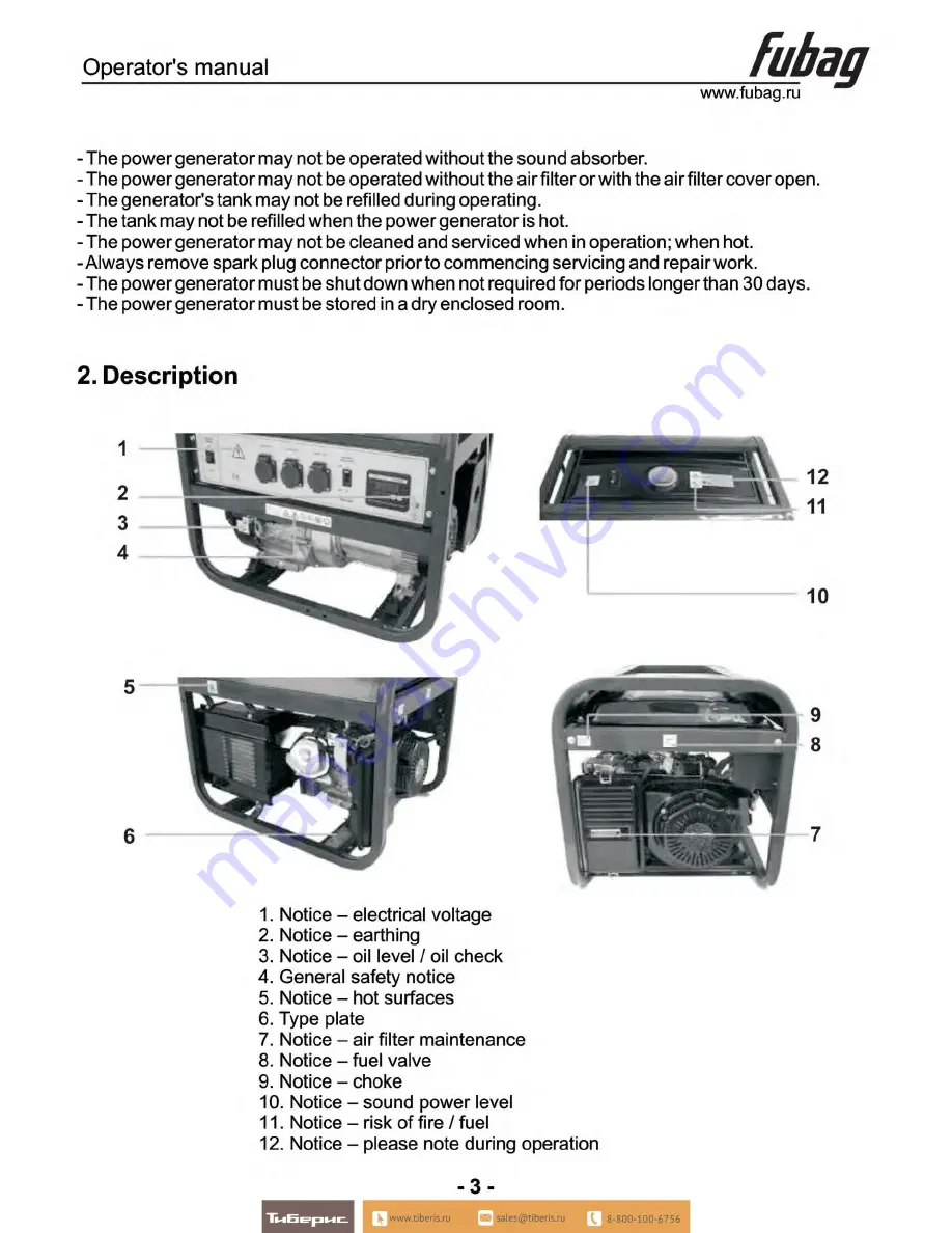 Fubag BS 2200 Operator'S Manual Download Page 4