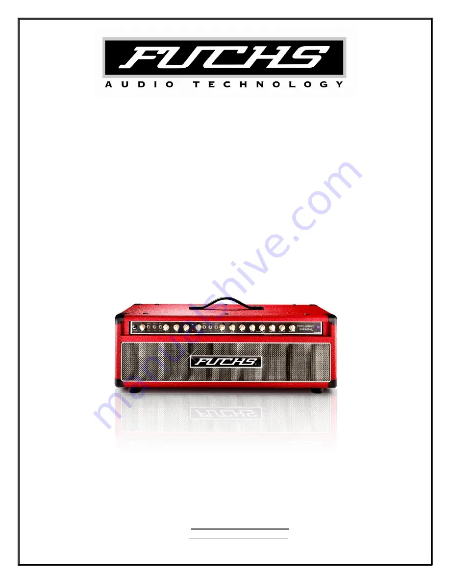 Fuchs Audio Technology Tripledrive Supreme TDS-100 Operation Manual Download Page 1