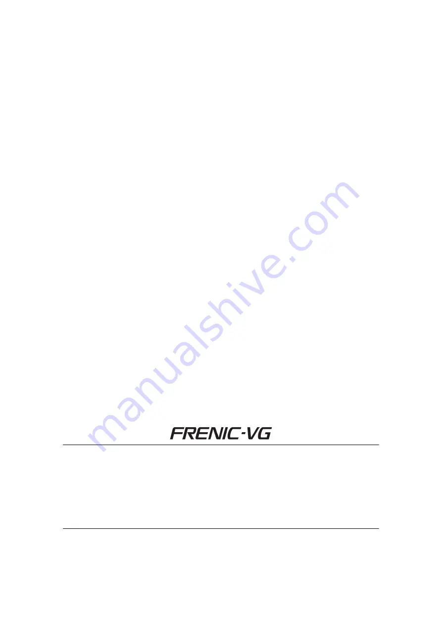 Fuji Electric FRENIC-VG Series User Manual Download Page 345