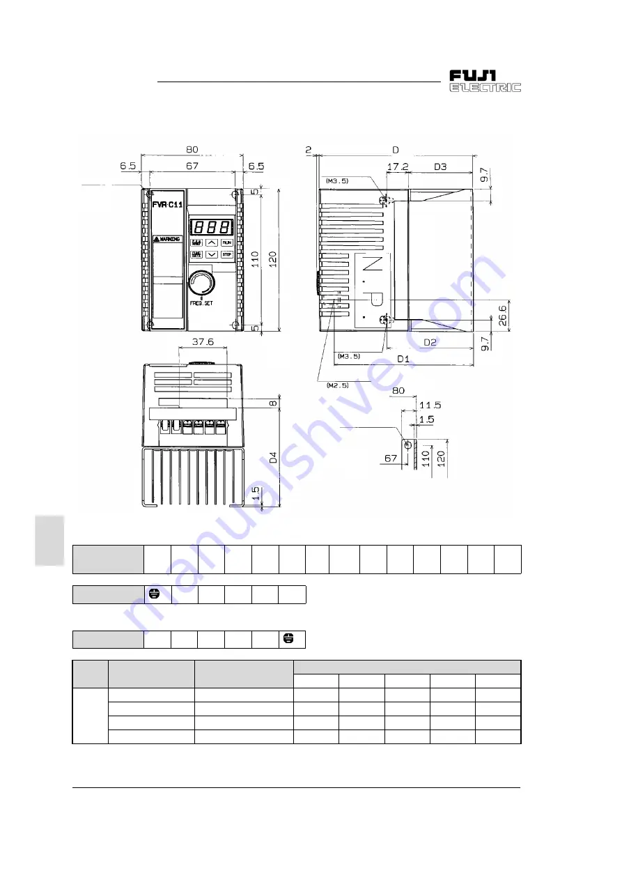 Fuji Electric FVR-C11S-7EN Series Instruction Manual Download Page 92