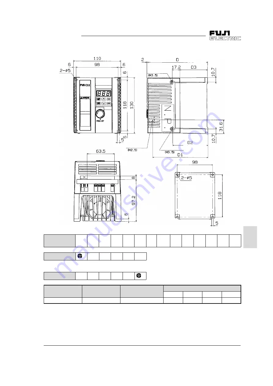 Fuji Electric FVR-C11S-7EN Series Instruction Manual Download Page 93