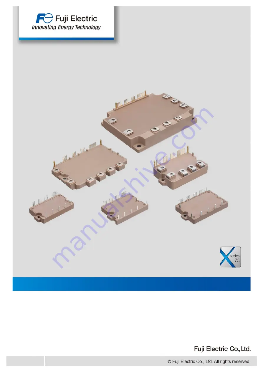 Fuji Electric IGBT-IPM X Series Скачать руководство пользователя страница 1