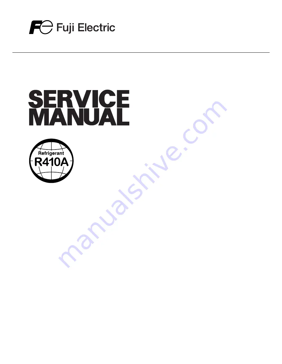 Fuji Electric RDA24LATU Service Manual Download Page 1