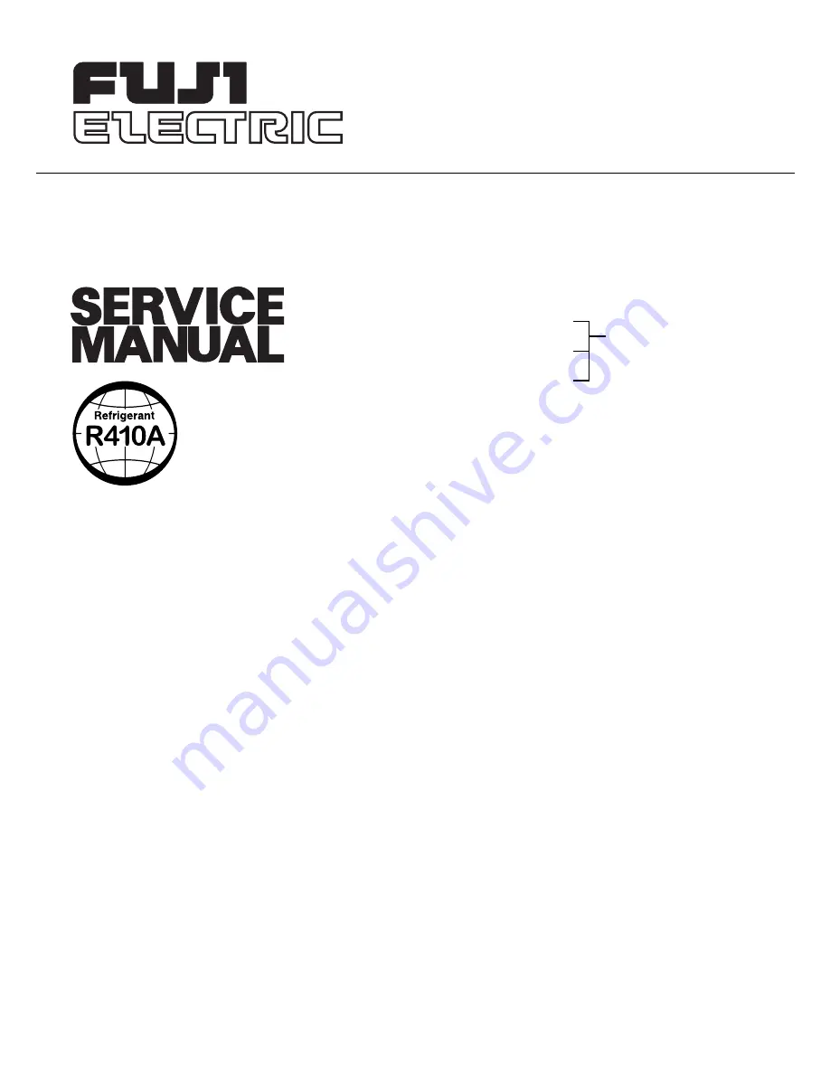 Fuji Electric RGF09LAC Service Manual Download Page 1