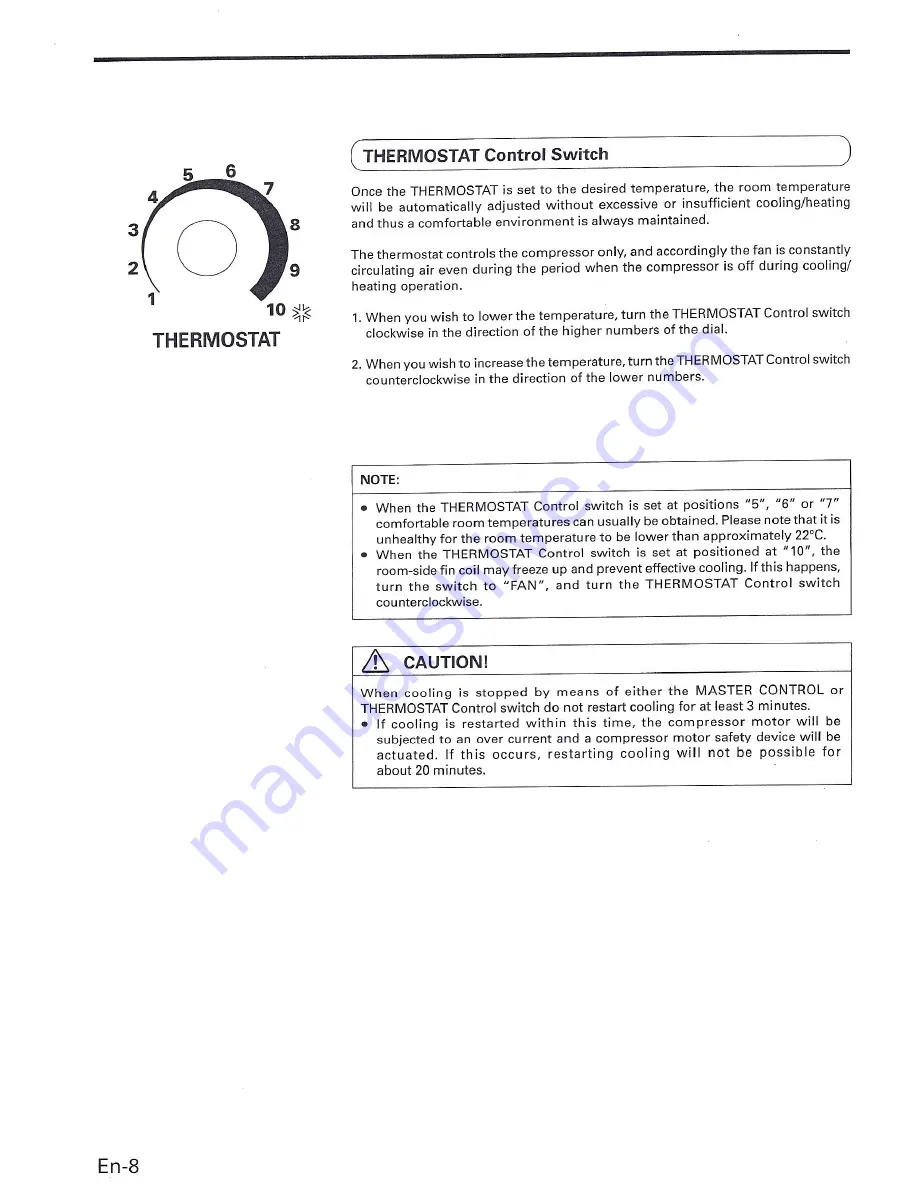 Fuji Electric RKA07CBT Operating Manual Download Page 20