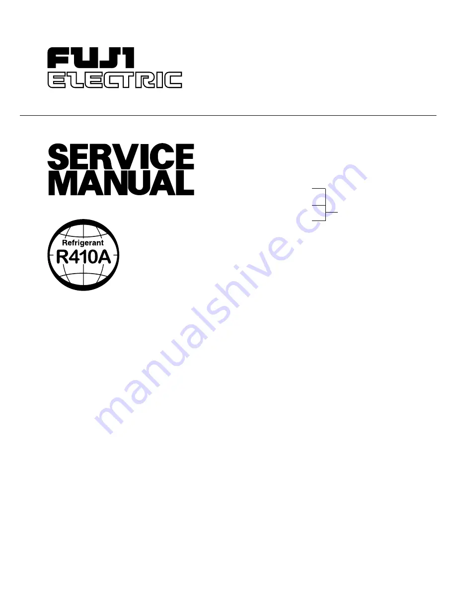 Fuji Electric ROM-18LA2 Service Manual Download Page 1