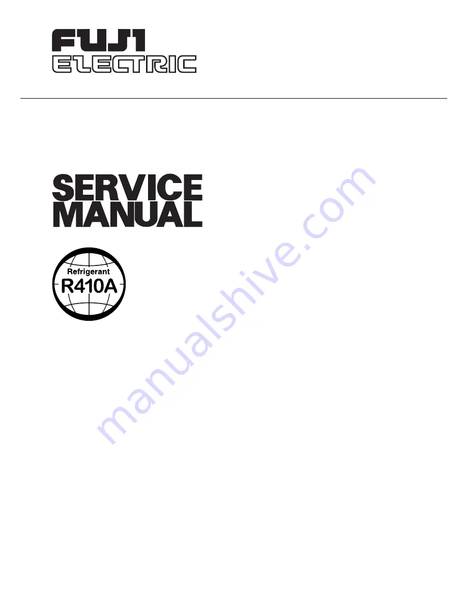 Fuji Electric ROR12LCC Service Manual Download Page 1