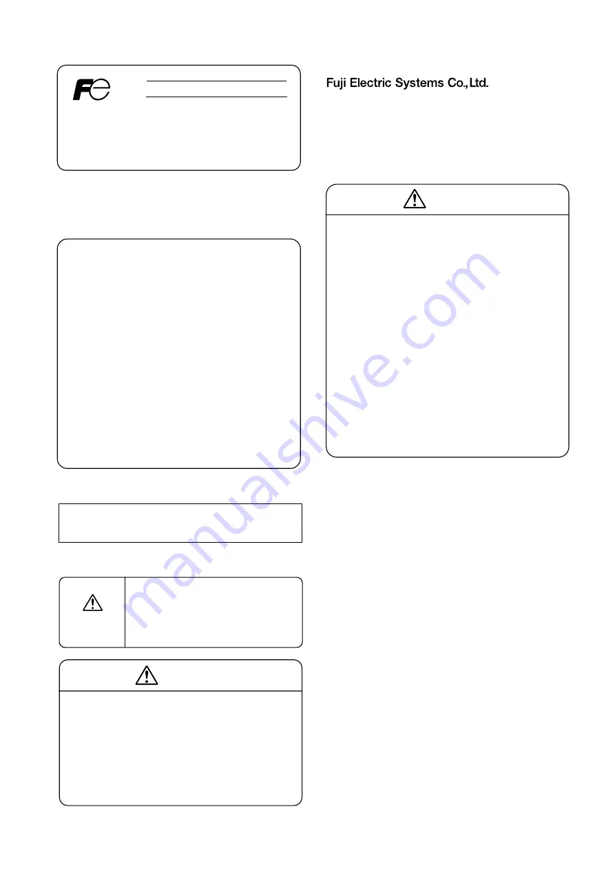 Fuji Electric ZDL03 Instruction Manual Download Page 1