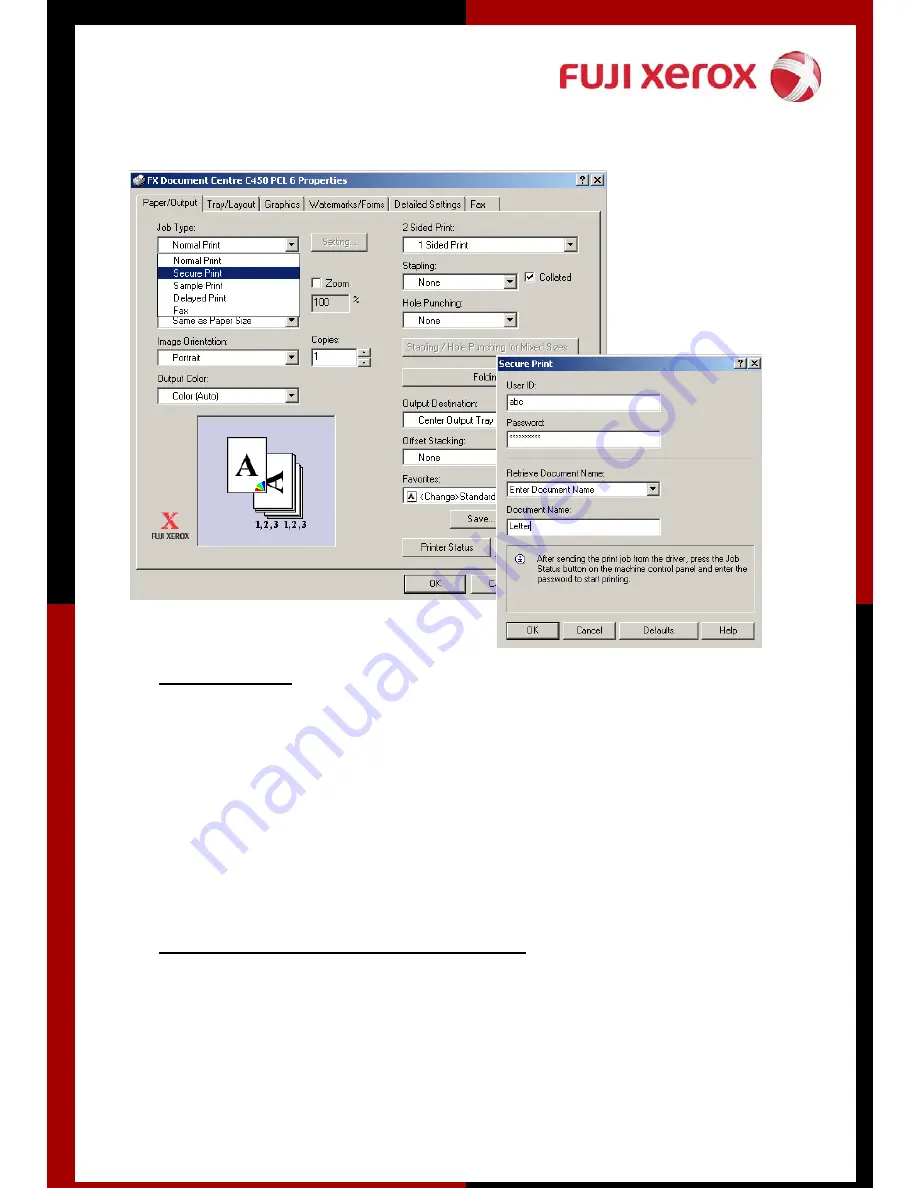 Fuji Xerox DC C250 Quick Manual Download Page 22