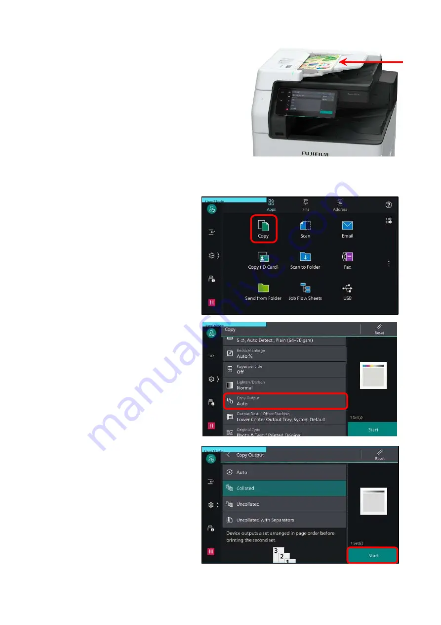 FujiFilm Apeos 2560 Quick User Manual Download Page 7