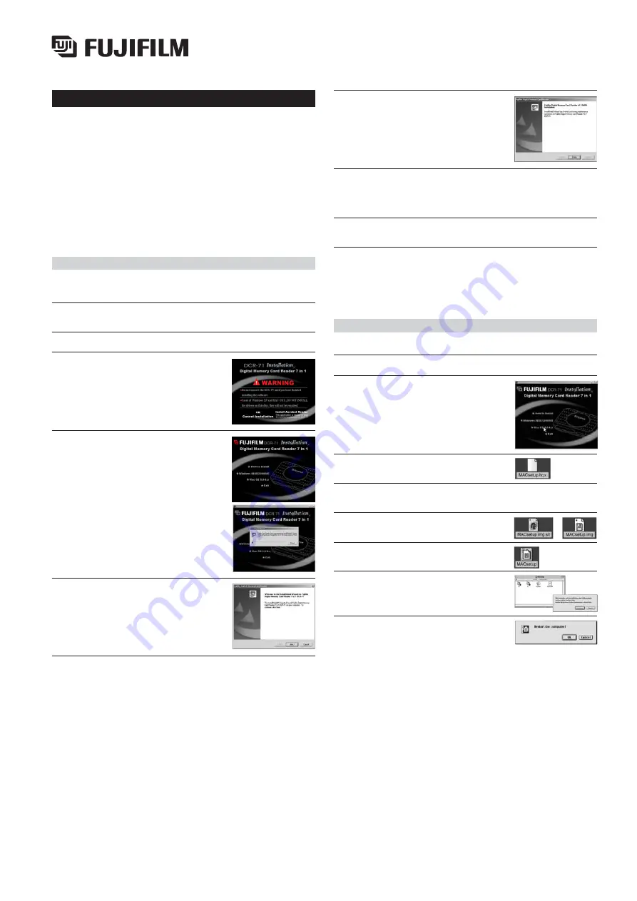 FujiFilm DCR-71 Owner'S Manual Download Page 2