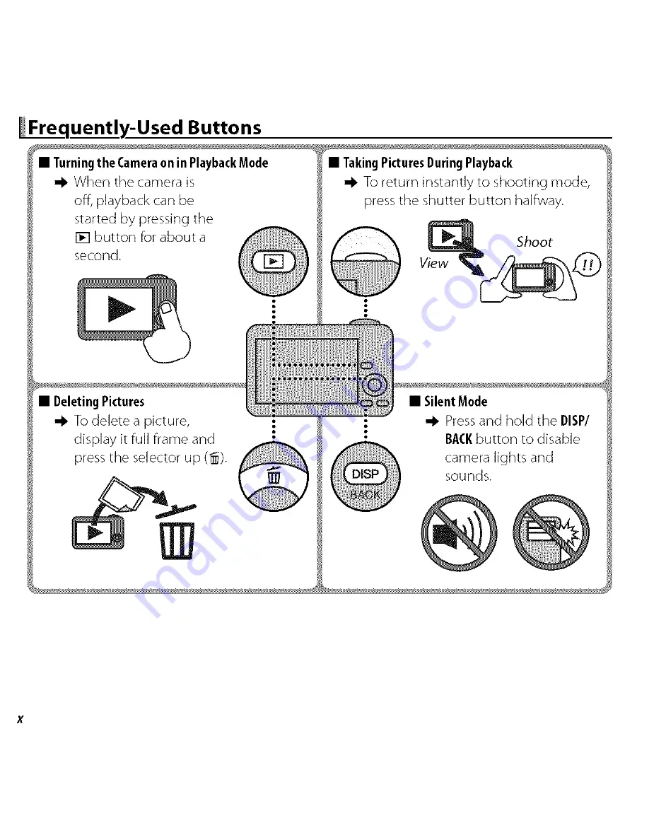 FujiFilm Finepix F660EXR Owner'S Manual Download Page 10