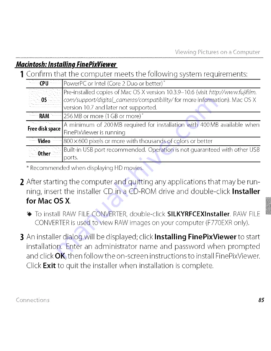 FujiFilm Finepix F750EXR Owner'S Manual Download Page 6