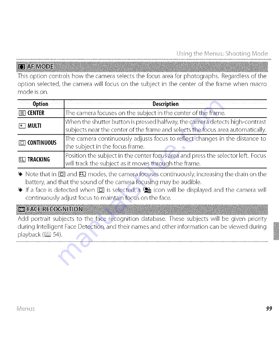 FujiFilm Finepix F750EXR Owner'S Manual Download Page 20