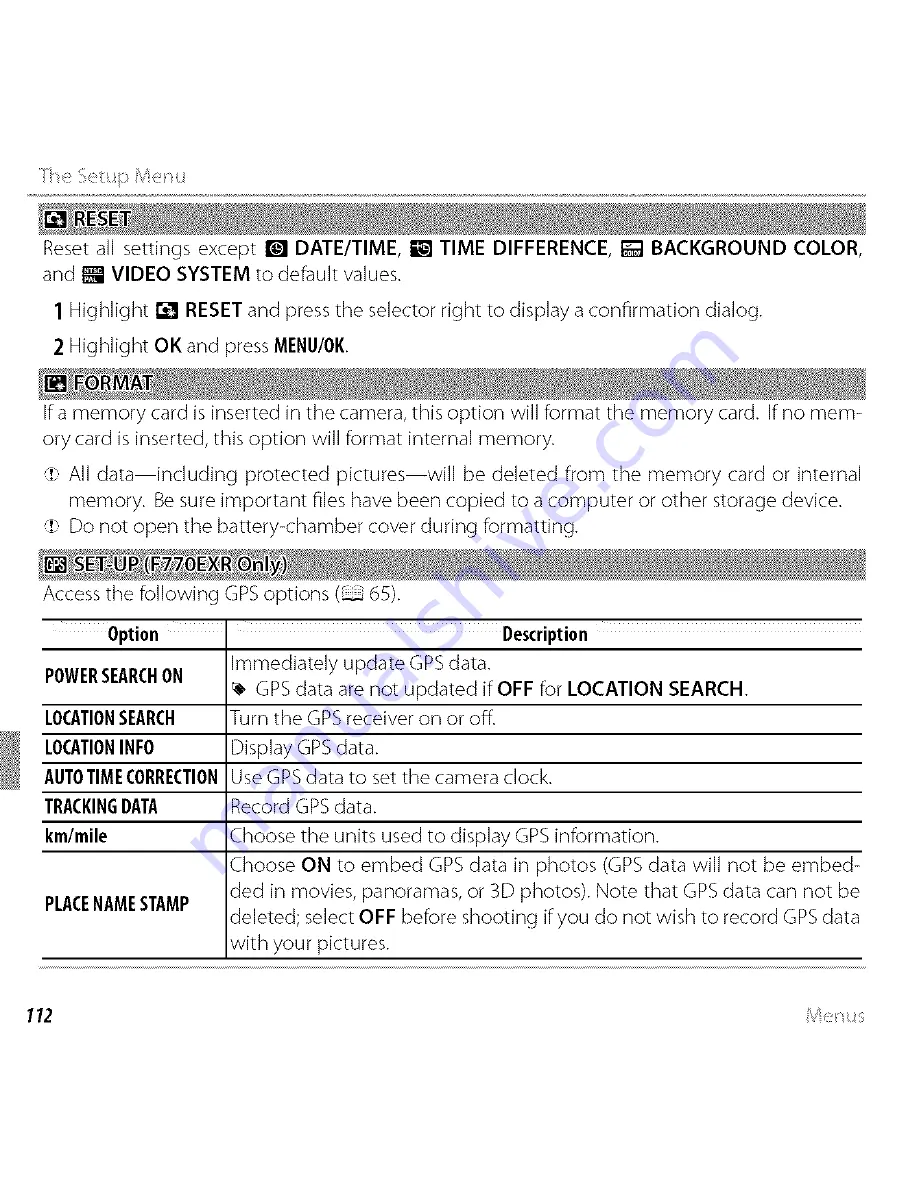 FujiFilm Finepix F750EXR Owner'S Manual Download Page 33