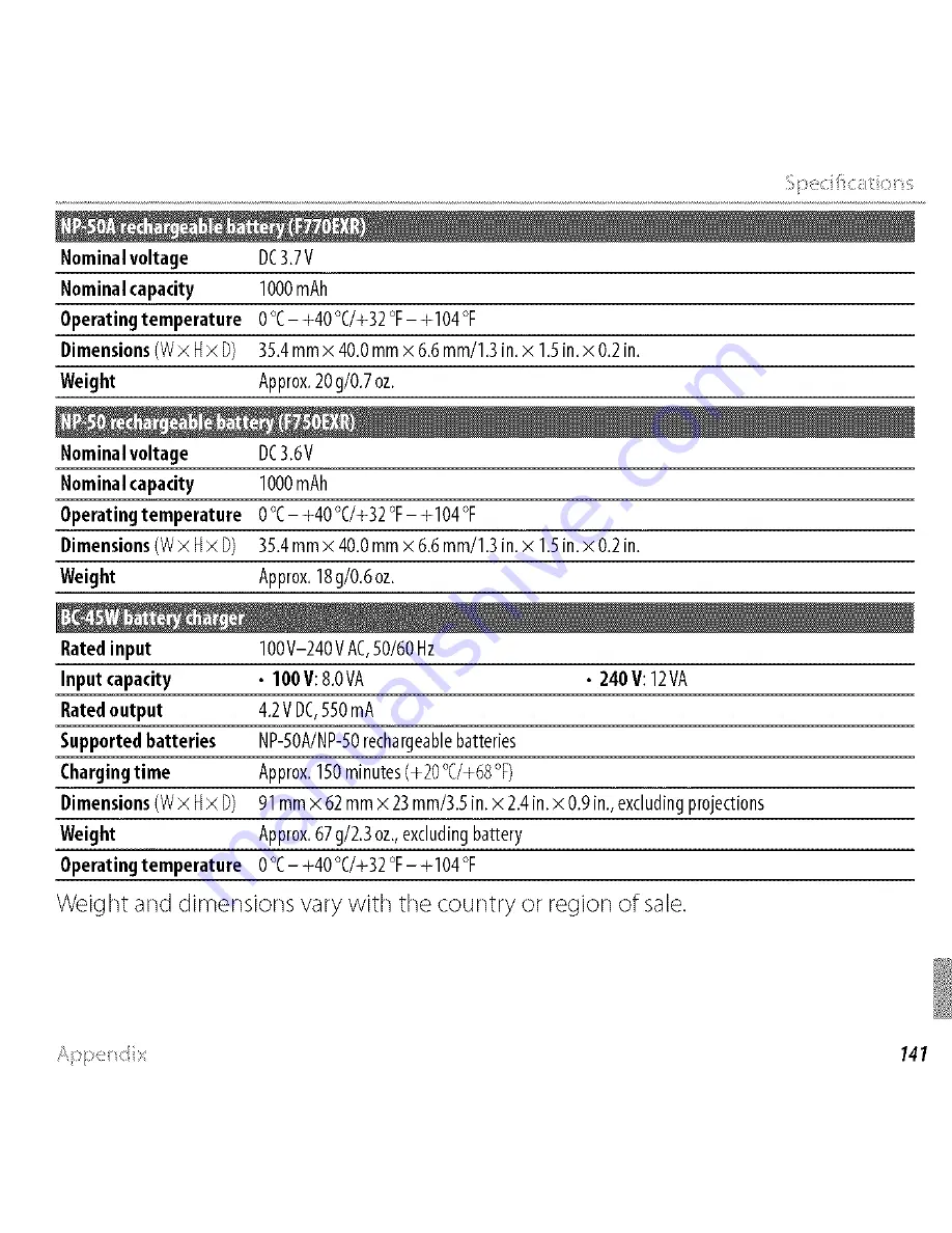 FujiFilm Finepix F750EXR Owner'S Manual Download Page 62