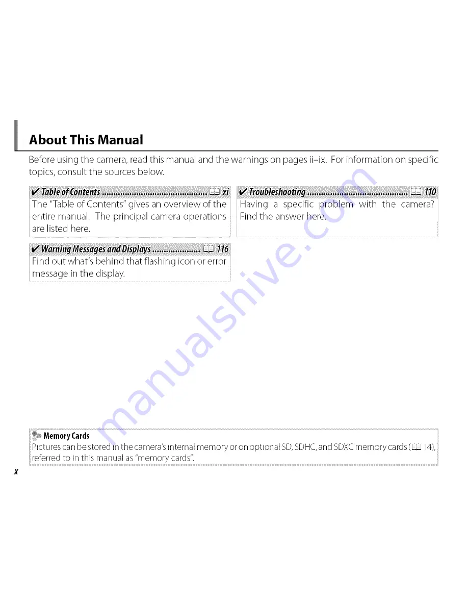 FujiFilm FINEPIX HS25EXR Owner'S Manual Download Page 10