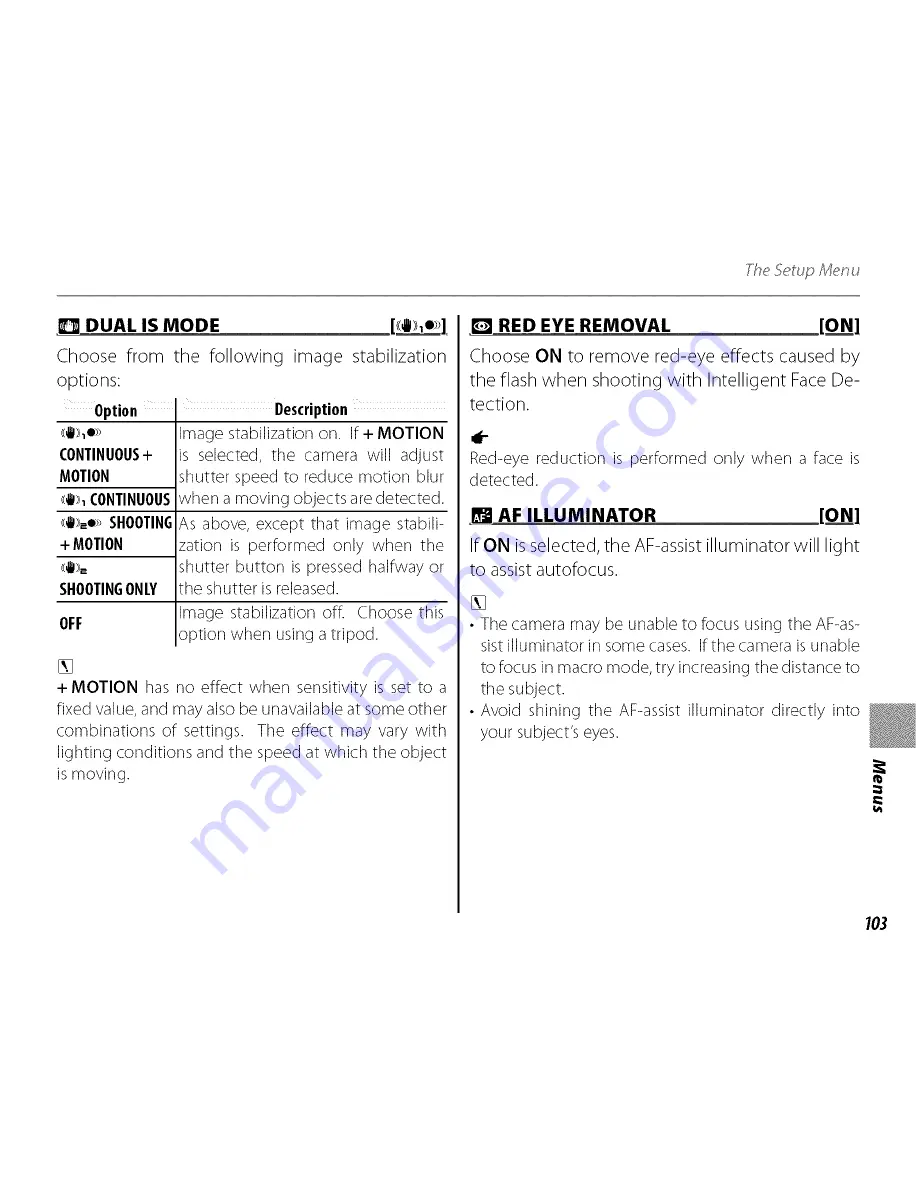 FujiFilm FINEPIX HS25EXR Owner'S Manual Download Page 117