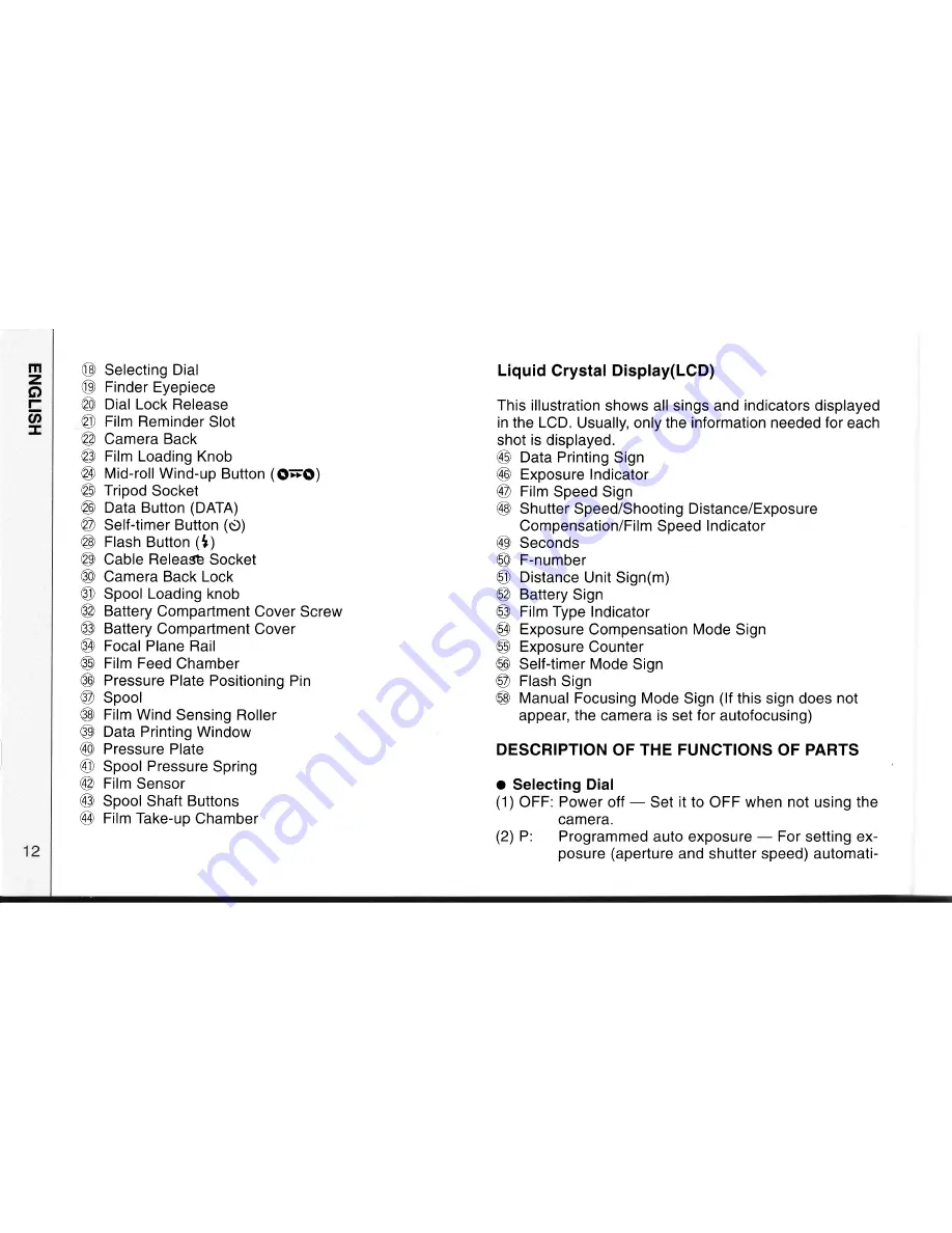 FujiFilm GA645 i Professional Owner'S Manual Download Page 13