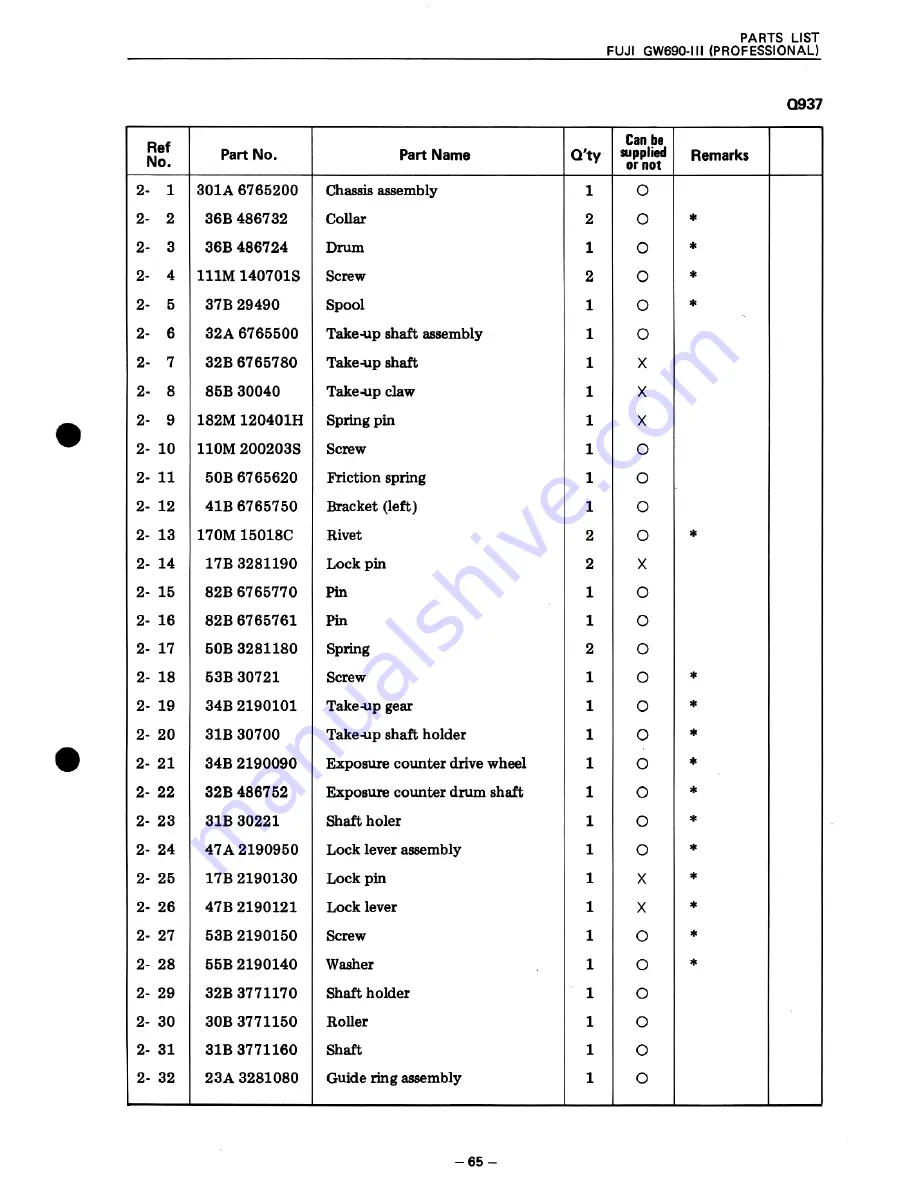 FujiFilm GSW690-III Service Manual Download Page 68