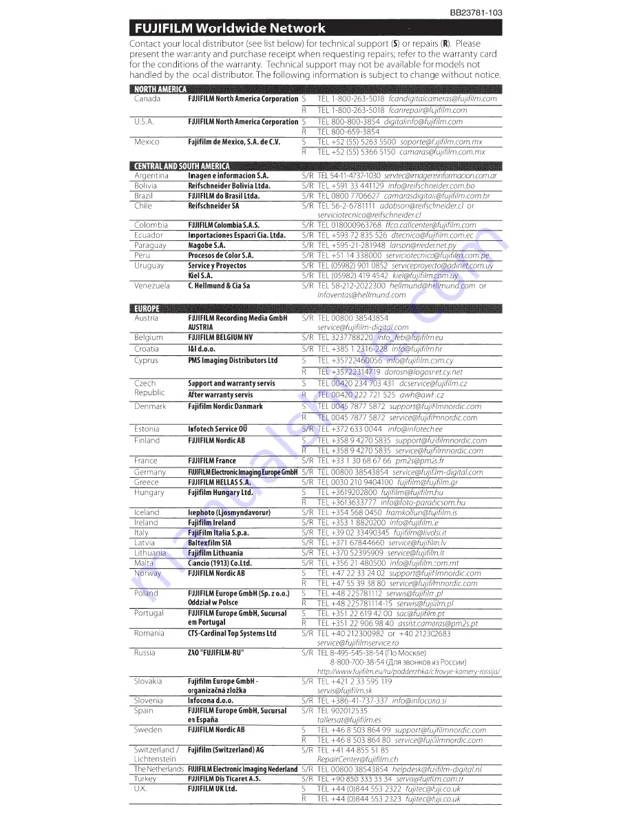 FujiFilm XF100-400 mm F4.5-5.6 R LM OIS WR Owner'S Manual Download Page 13