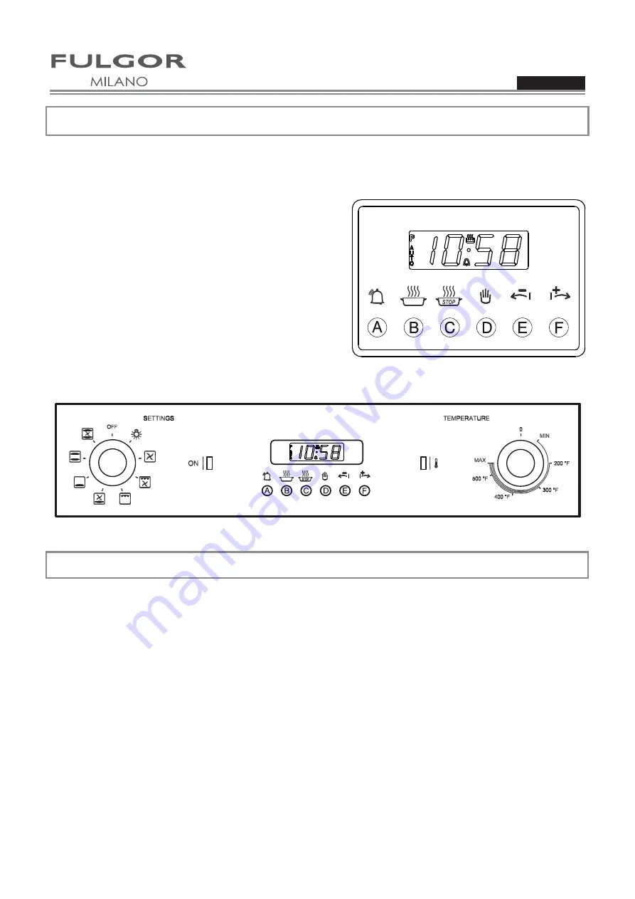 Fulgor Milano F1SM30 1 Series Скачать руководство пользователя страница 7