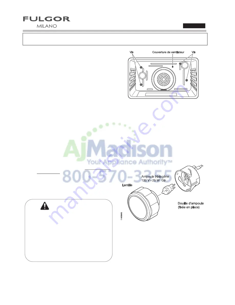 Fulgor Milano F1SP30*2 series Use & Care Manual Download Page 60