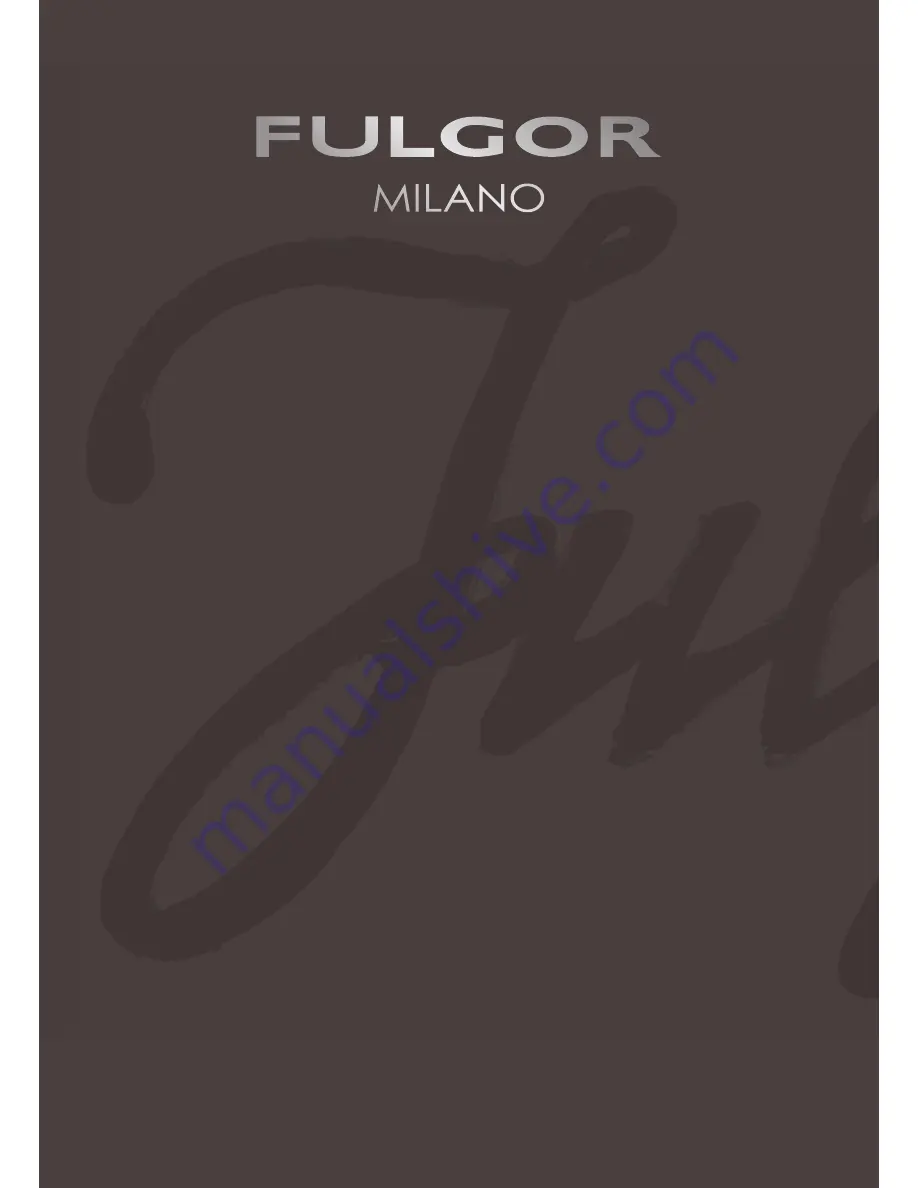 Fulgor Milano FCSO 4511 TM Manual Download Page 1